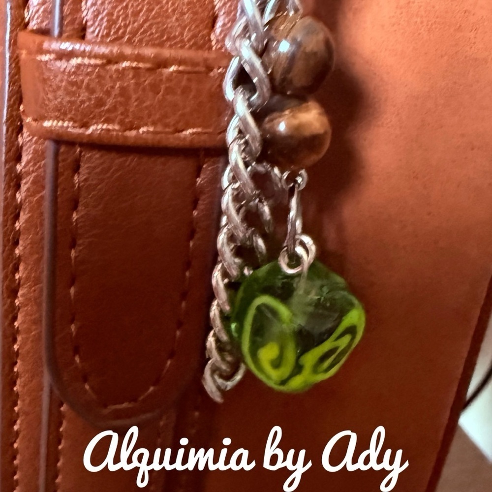 Alquimia Silver and tiger eye Key Holder bag charms - Picture 4 of 6